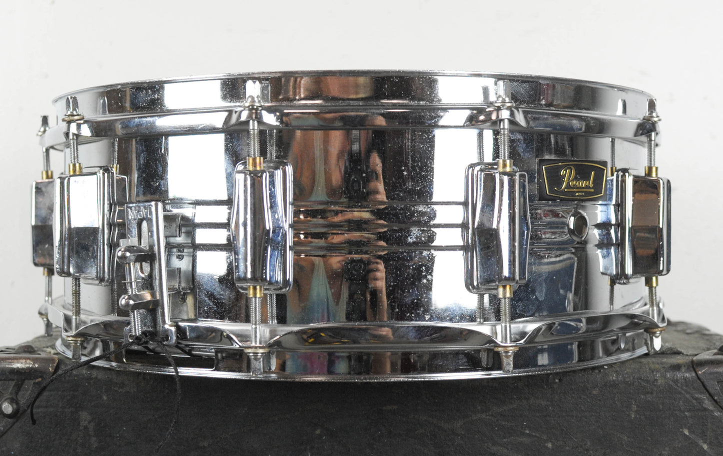 1970s Pearl 5x14 B-4514 Chrome Over Brass Snare Drum