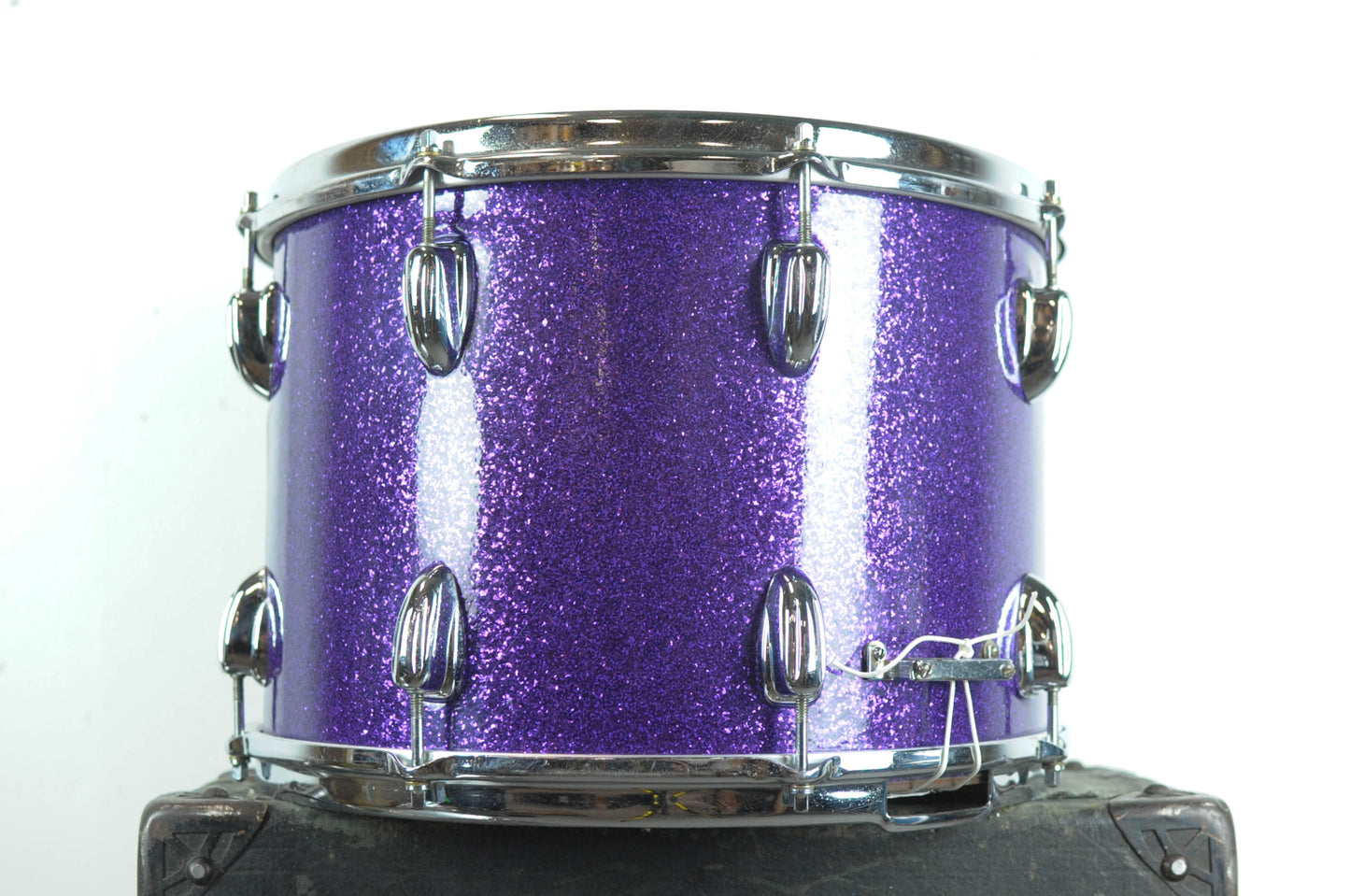 1970s Slingerland 10x14 "Haskell W. Harr" Sparkling Purple Pearl Parade Drum