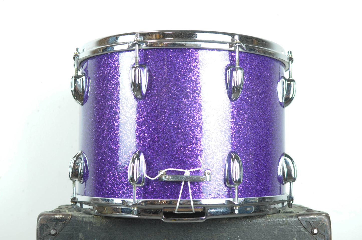 1970s Slingerland 10x14 "Haskell W. Harr" Sparkling Purple Pearl Parade Drum