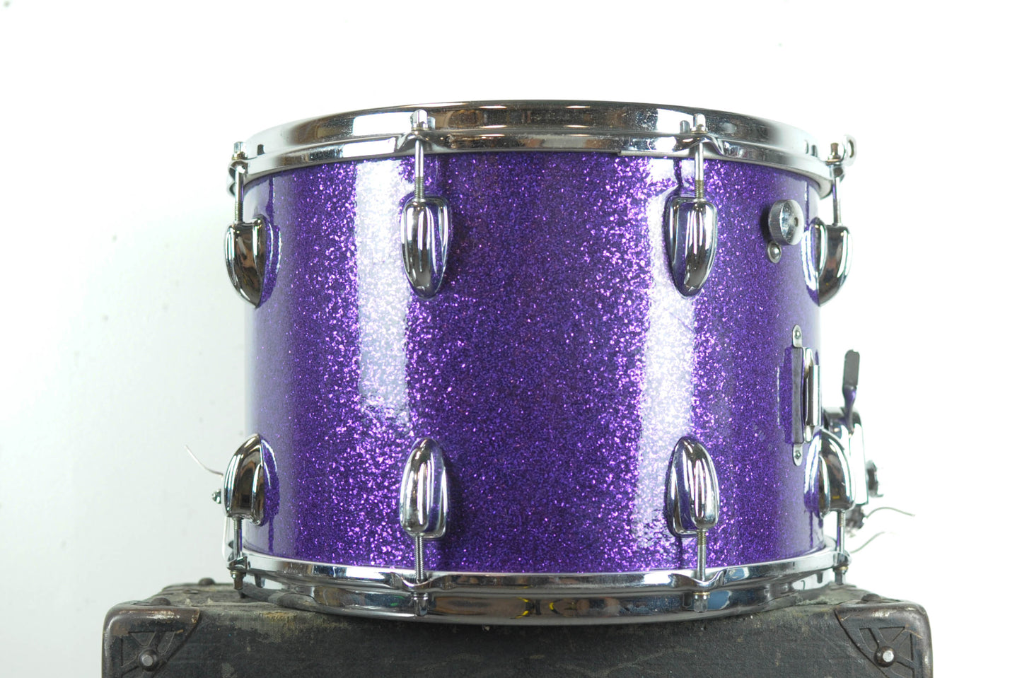 1970s Slingerland 10x14 "Haskell W. Harr" Sparkling Purple Pearl Parade Drum