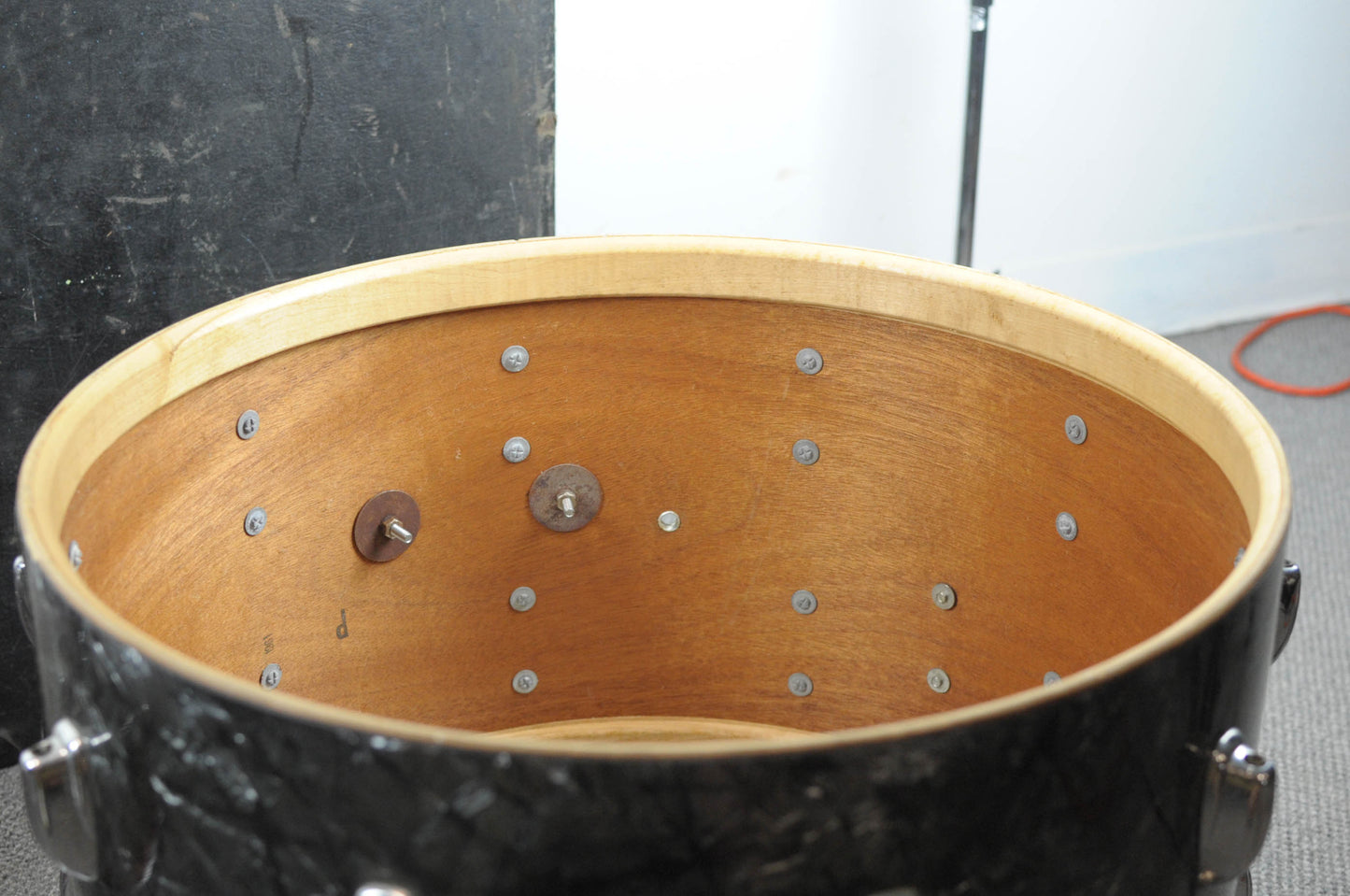 1961 Slingerland Gene Krupa Deluxe Black Diamond Pearl Drum Set