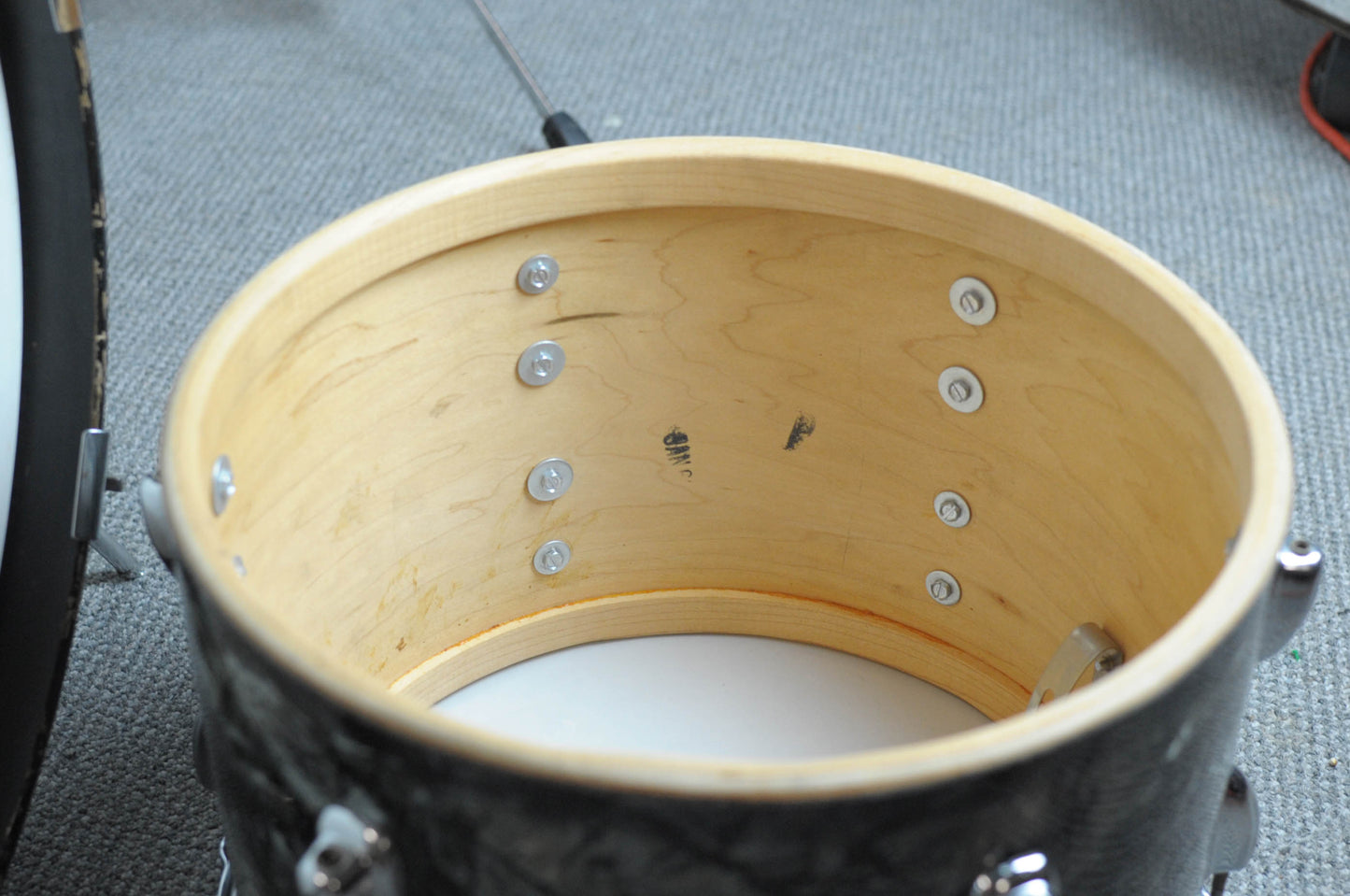 1961 Slingerland Gene Krupa Deluxe Black Diamond Pearl Drum Set
