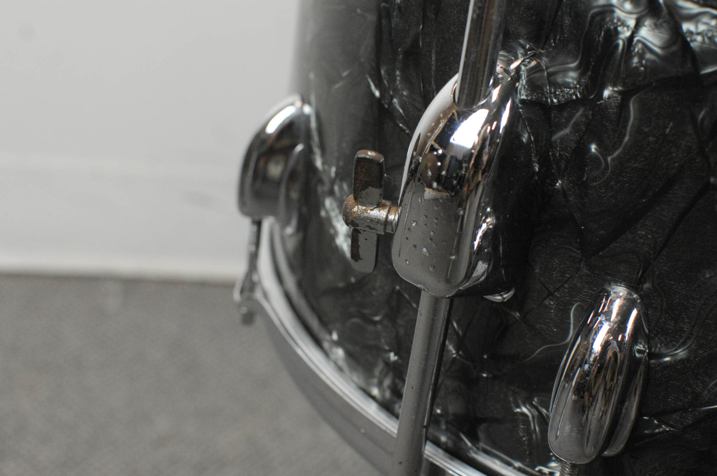 1961 Slingerland Gene Krupa Deluxe Black Diamond Pearl Drum Set