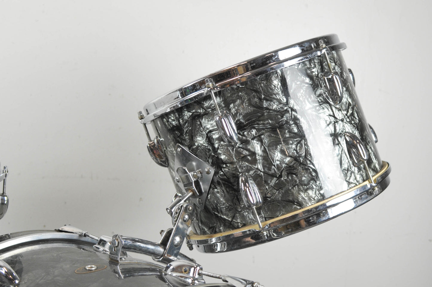 1961 Slingerland Gene Krupa Deluxe Black Diamond Pearl Drum Set