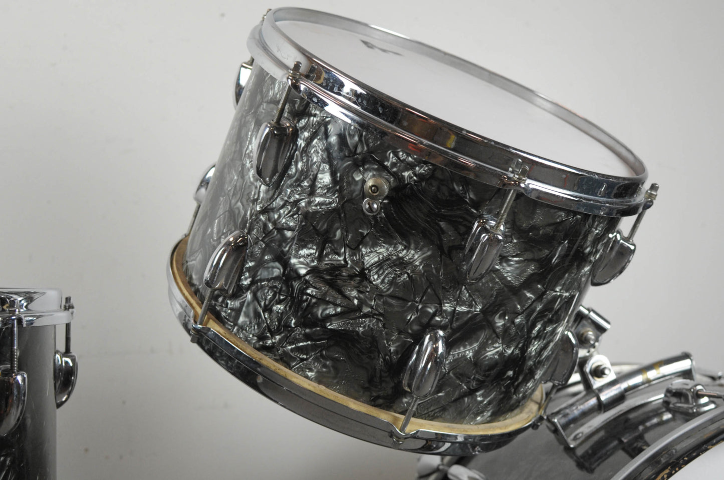 1961 Slingerland Gene Krupa Deluxe Black Diamond Pearl Drum Set