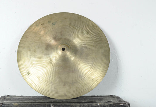 1970s Zildjian A 14" New Beat Hollow Logo Bottom Hi Hat Cymbal 1460g