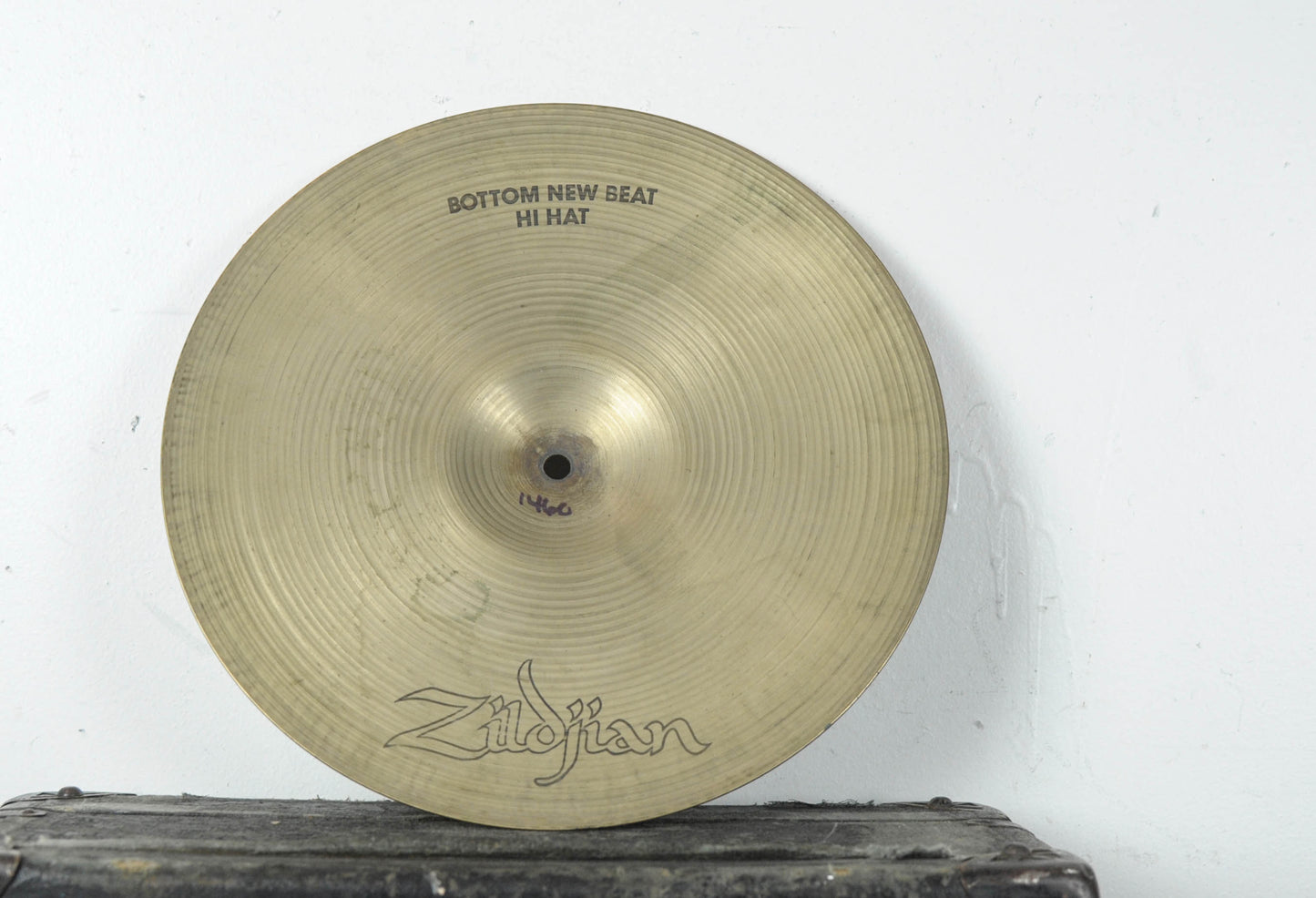 1970s Zildjian A 14" New Beat Hollow Logo Bottom Hi Hat Cymbal 1460g