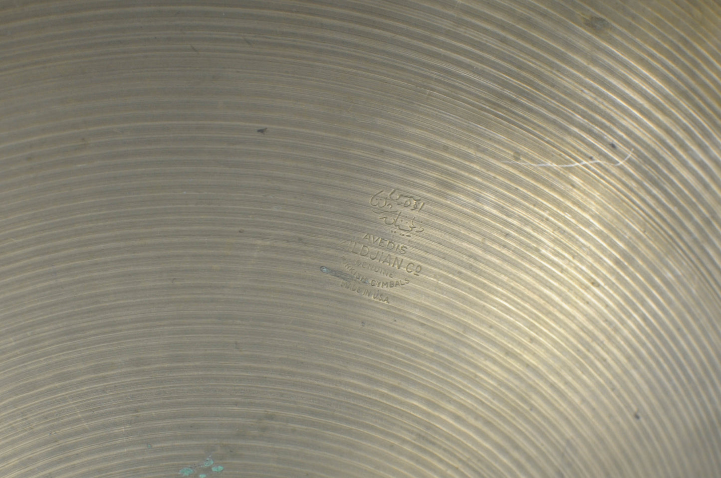1960s Zildjian A 24" Ride Cymbal 4207g