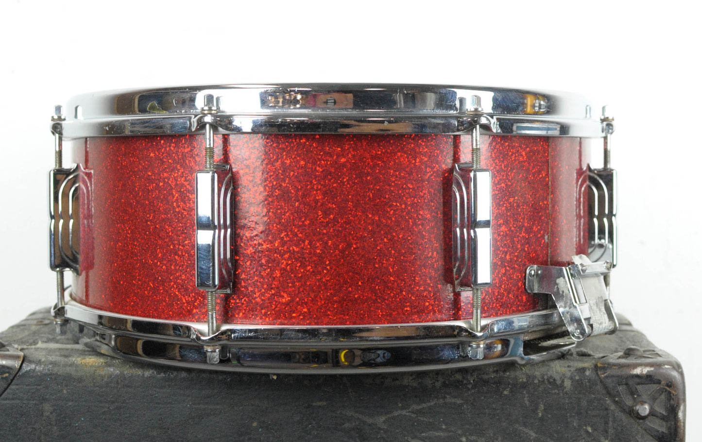 1965 Leedy 5x14 Shelly Manne Sparkling Red Pearl Snare Drum