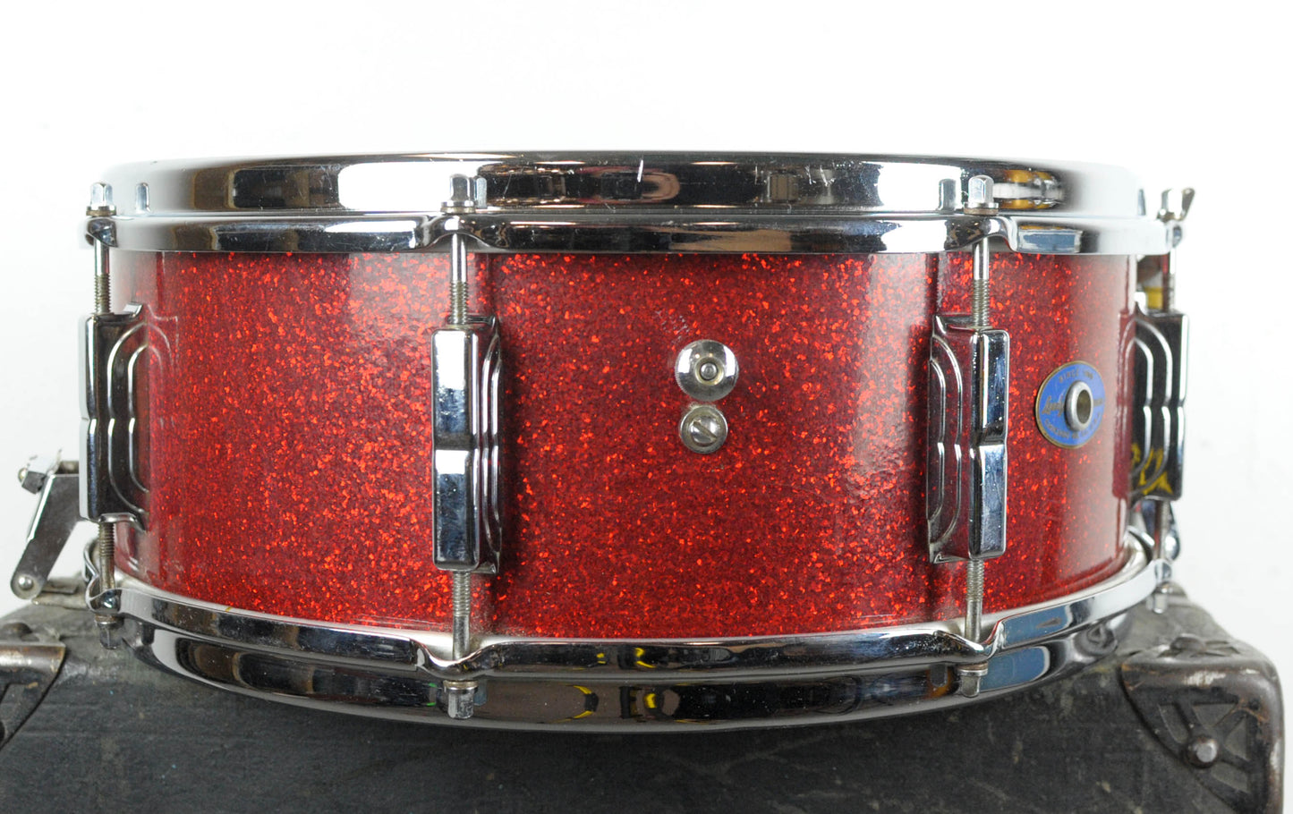 1965 Leedy 5x14 Shelly Manne Sparkling Red Pearl Snare Drum