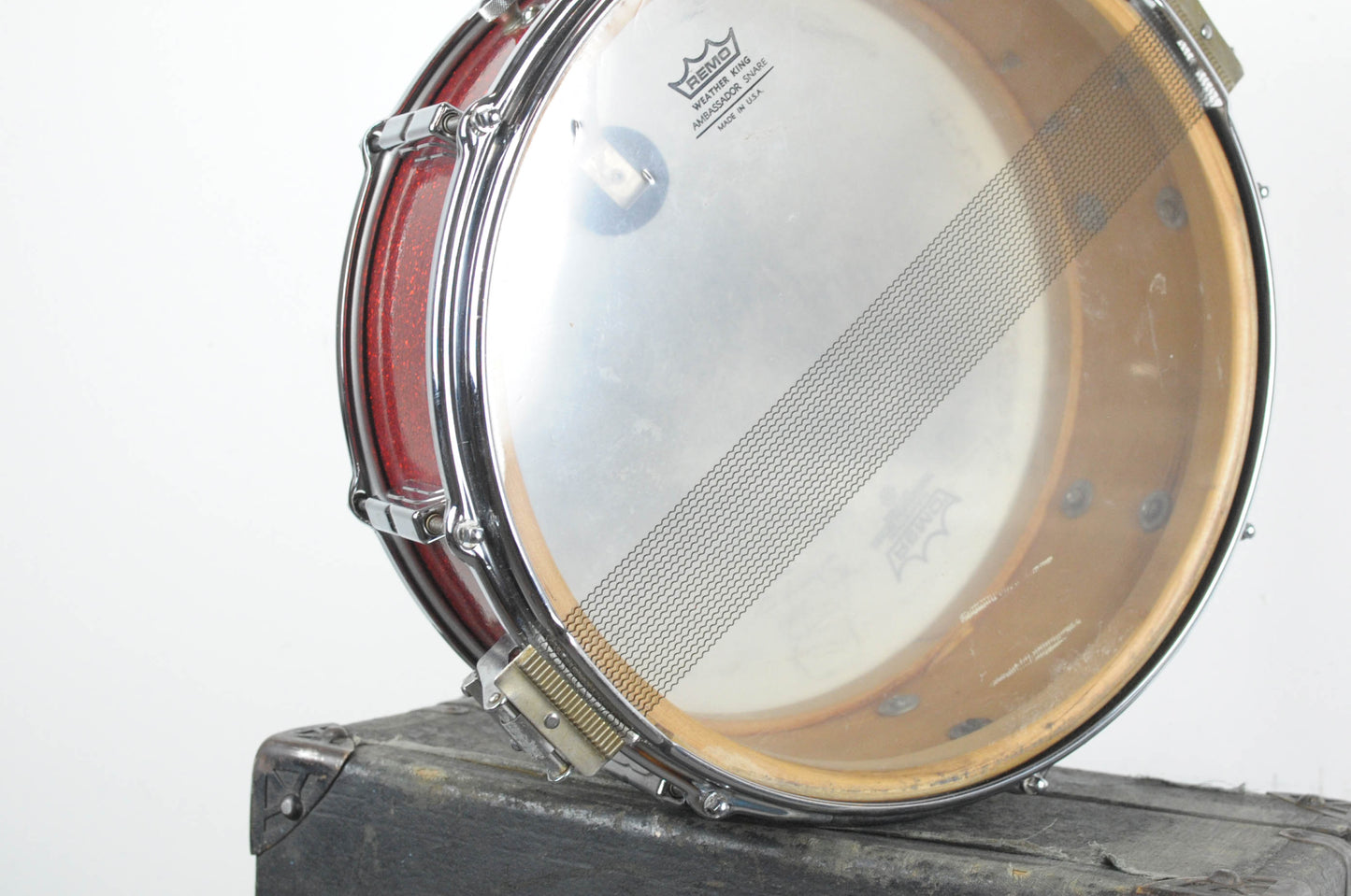 1965 Leedy 5x14 Shelly Manne Sparkling Red Pearl Snare Drum