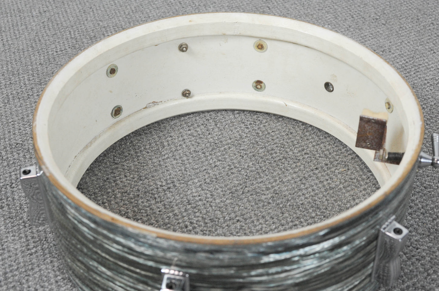 1960s Ludwig 5x14 Oyster Blue Pearl Pioneer Snare Drum