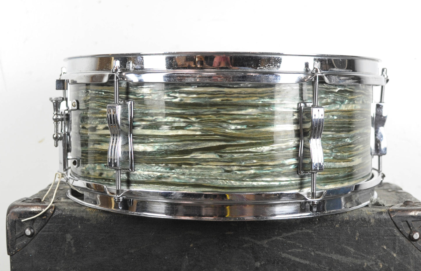 1960s Ludwig 5x14 Oyster Blue Pearl Pioneer Snare Drum