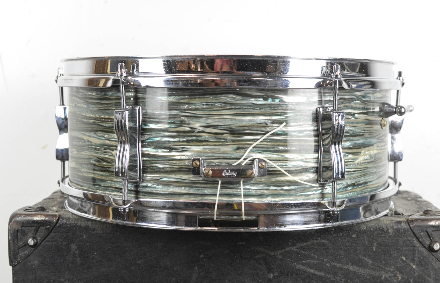 1960s Ludwig 5x14 Oyster Blue Pearl Pioneer Snare Drum