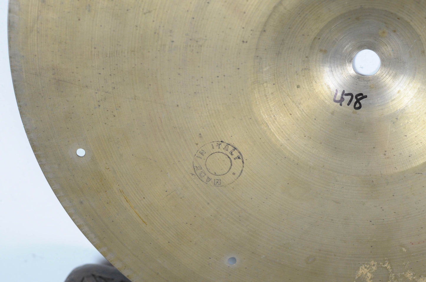 Vintage Italian 13" Paper Thin Hi Hat Cymbals 475g 478g