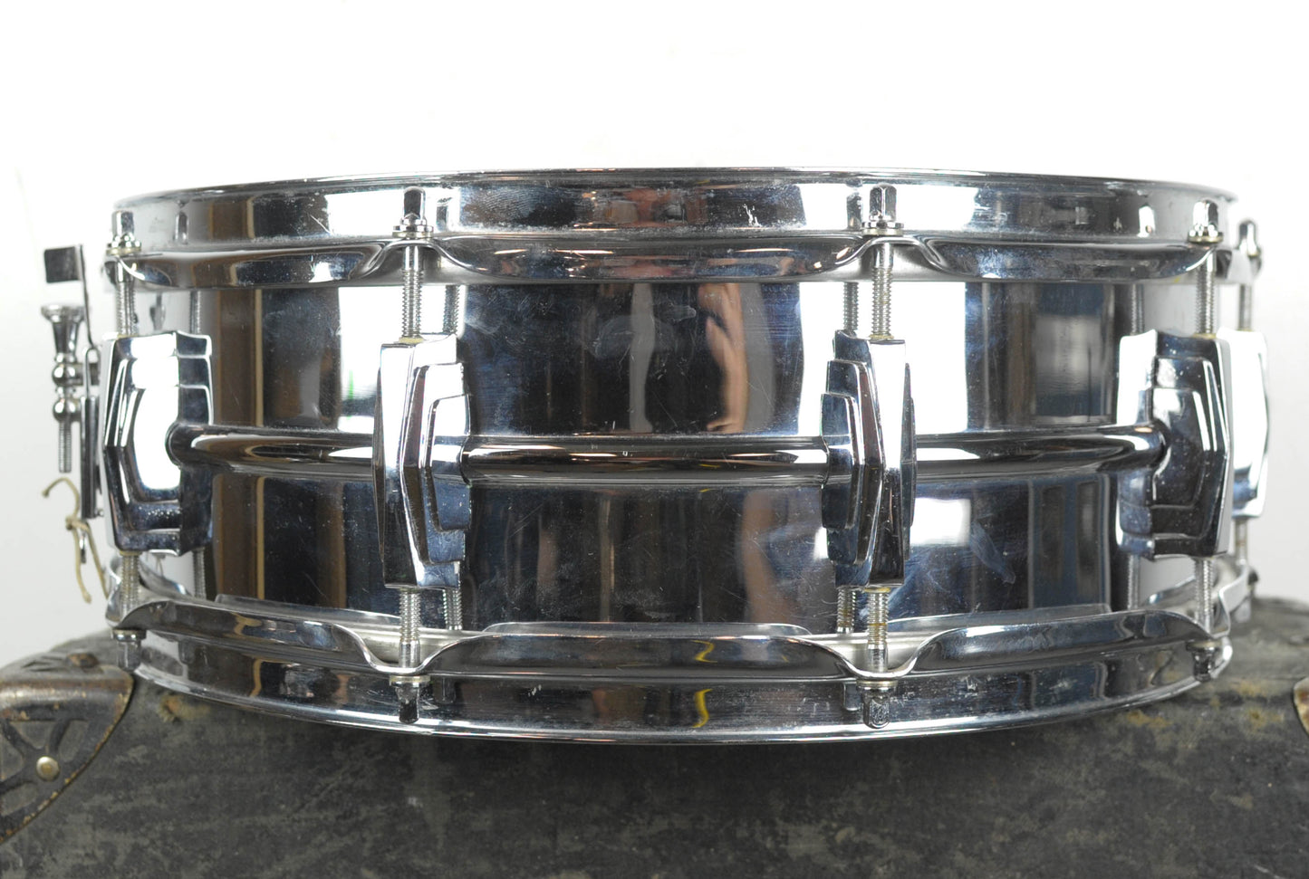 1960-1963 Ludwig 5x14 Chrome Over Brass "Super Ludwig" Snare Drum