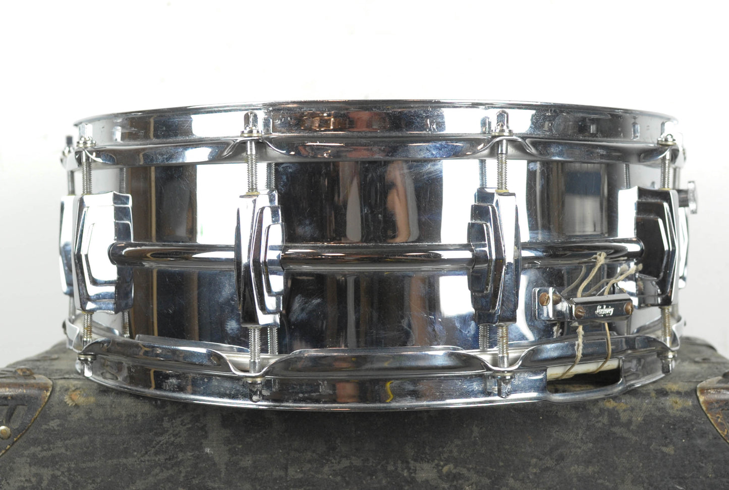 1960-1963 Ludwig 5x14 Chrome Over Brass "Super Ludwig" Snare Drum