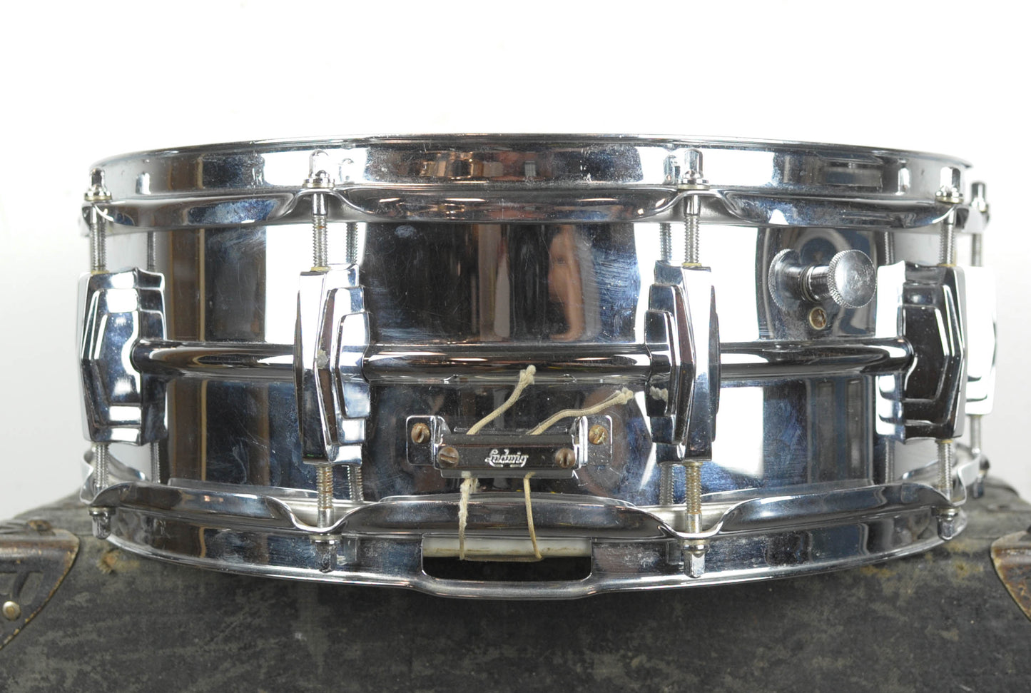 1960-1963 Ludwig 5x14 Chrome Over Brass "Super Ludwig" Snare Drum