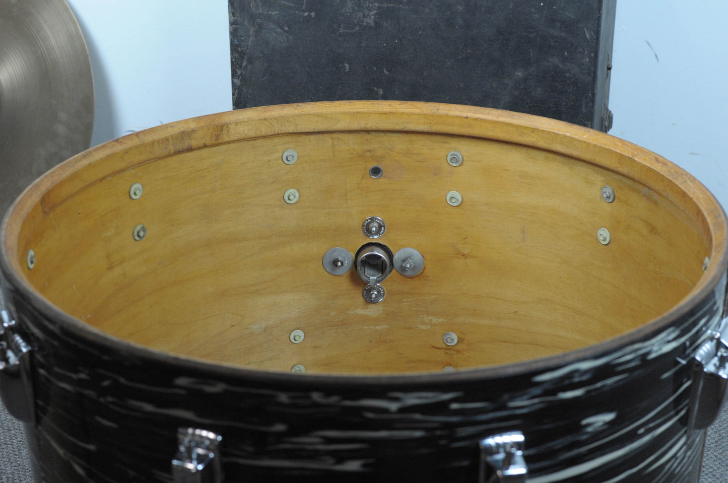 1970s Ludwig Oyster Black Pearl 14x22 8x12 16x16 Drum Set