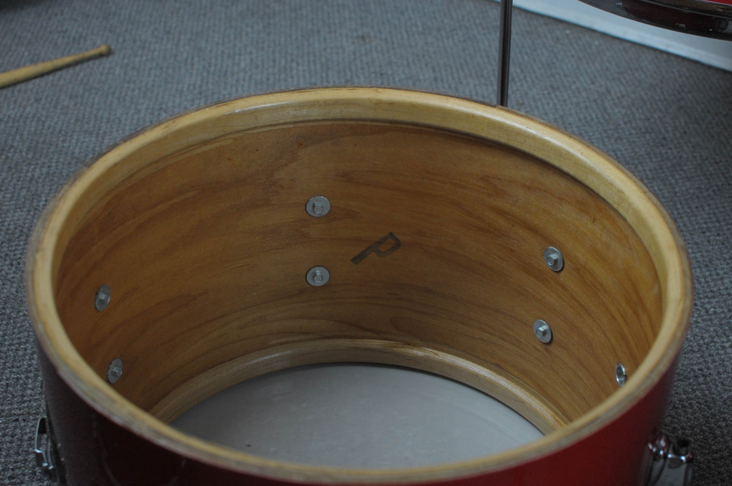 1970s Slingerland "Stage Band" Red Gloss Pearl Drum Set