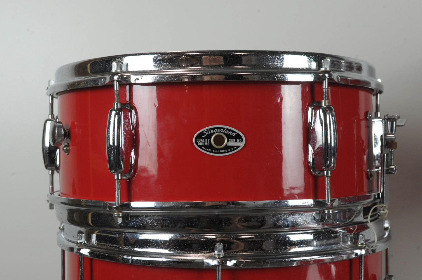 1970s Slingerland "Stage Band" Red Gloss Pearl Drum Set