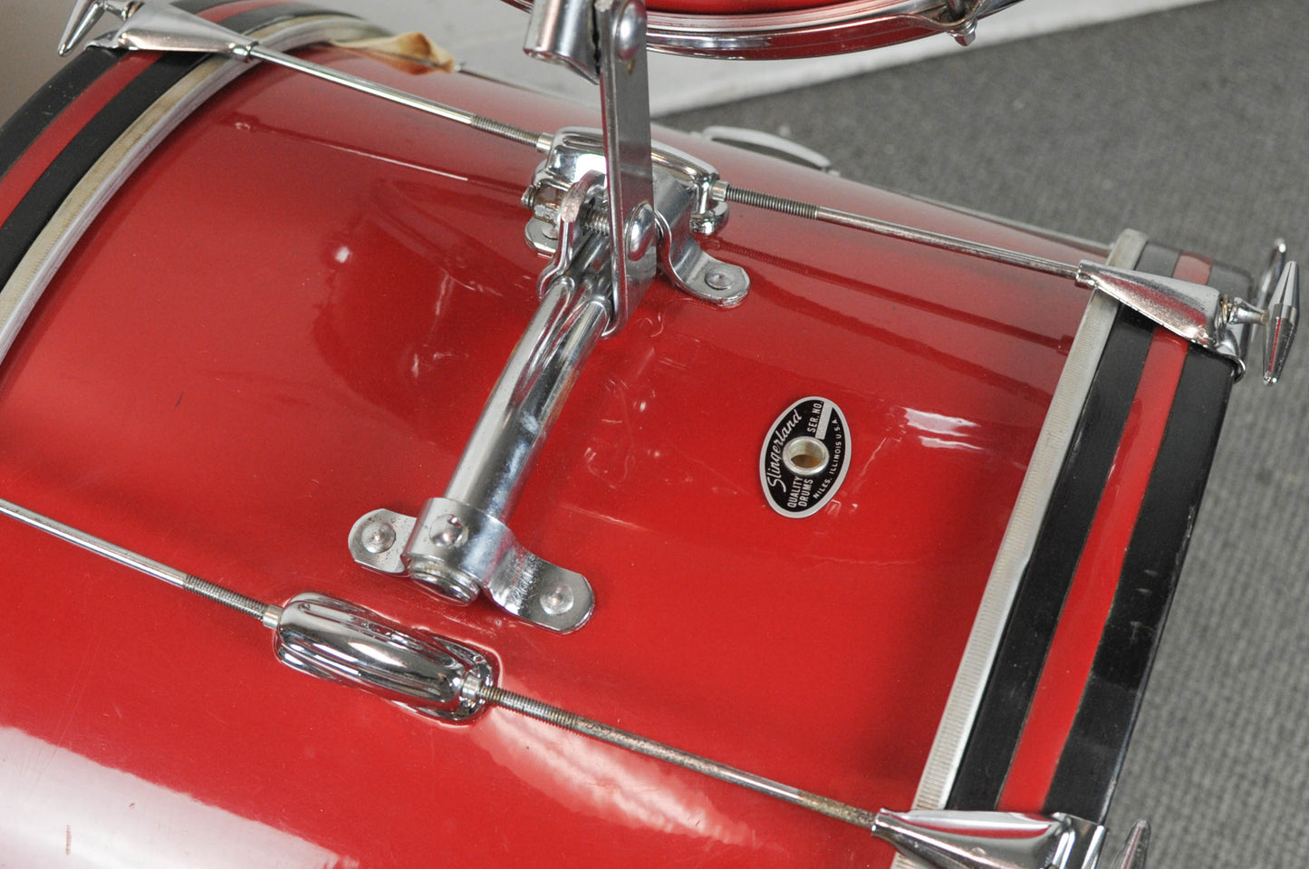 1970s Slingerland "Stage Band" Red Gloss Pearl Drum Set