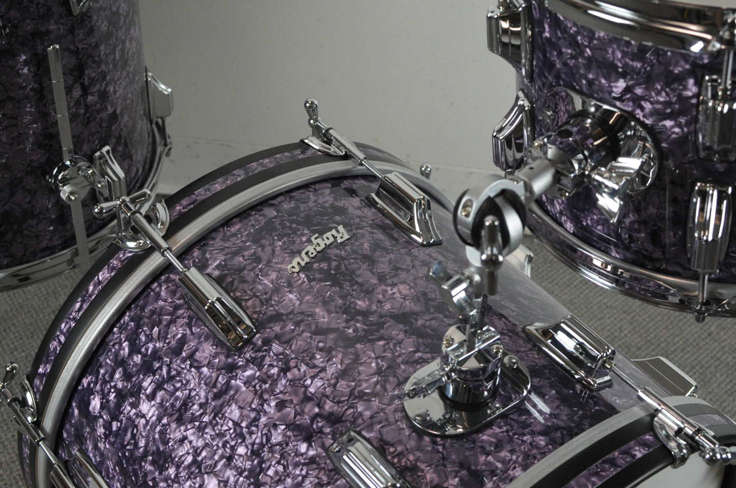 Rogers Cleveland "Bop" Purple Diamond Pearl Drum Set