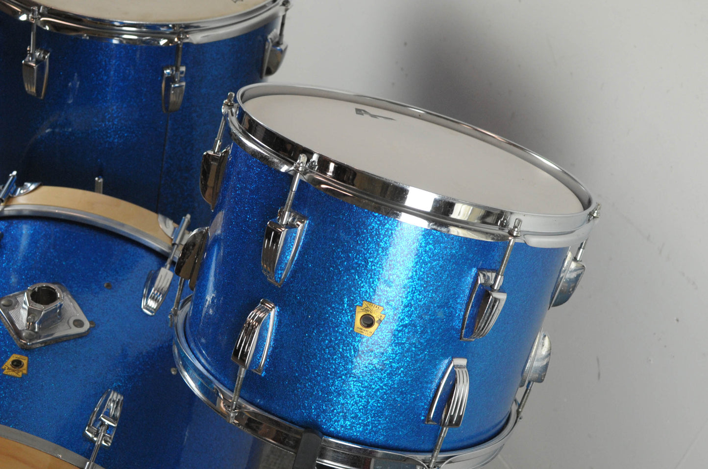 1960s Ludwig Blue Sparkle "Super-Beat" Drum Set