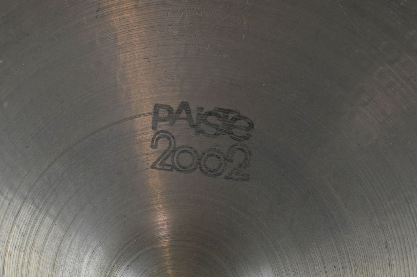 1970s Paiste 18" Black Label 2002 Ride Cymbal 1739g