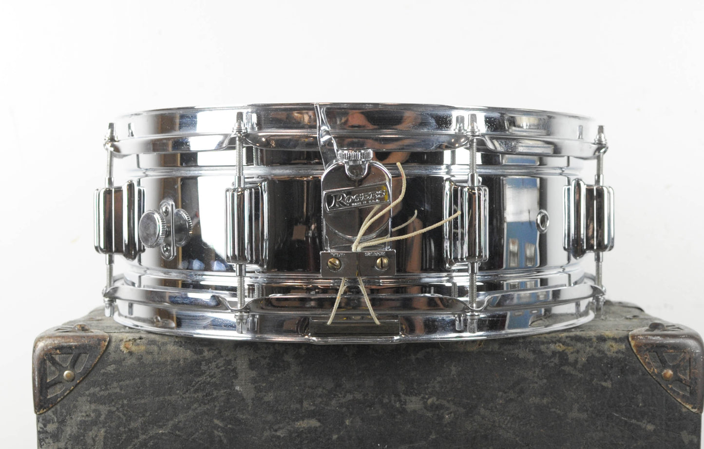 1970s Rogers 5x14 Metal Powertone Snare Drum