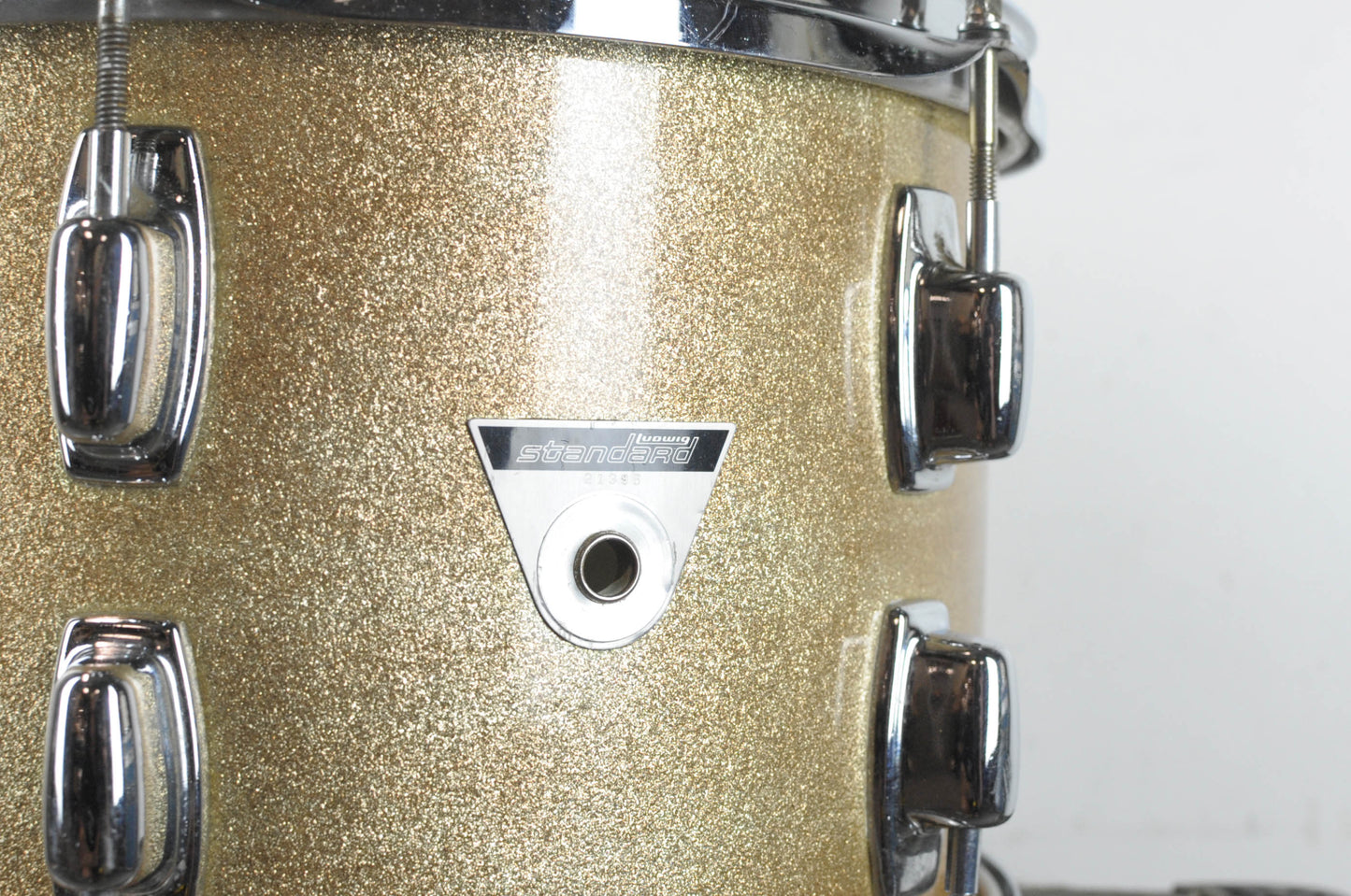1970s Ludwig Standard 8x12 Silver Mist Tom