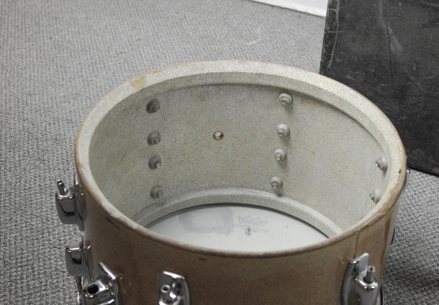 1970s Ludwig Standard 8x12 Silver Mist Tom
