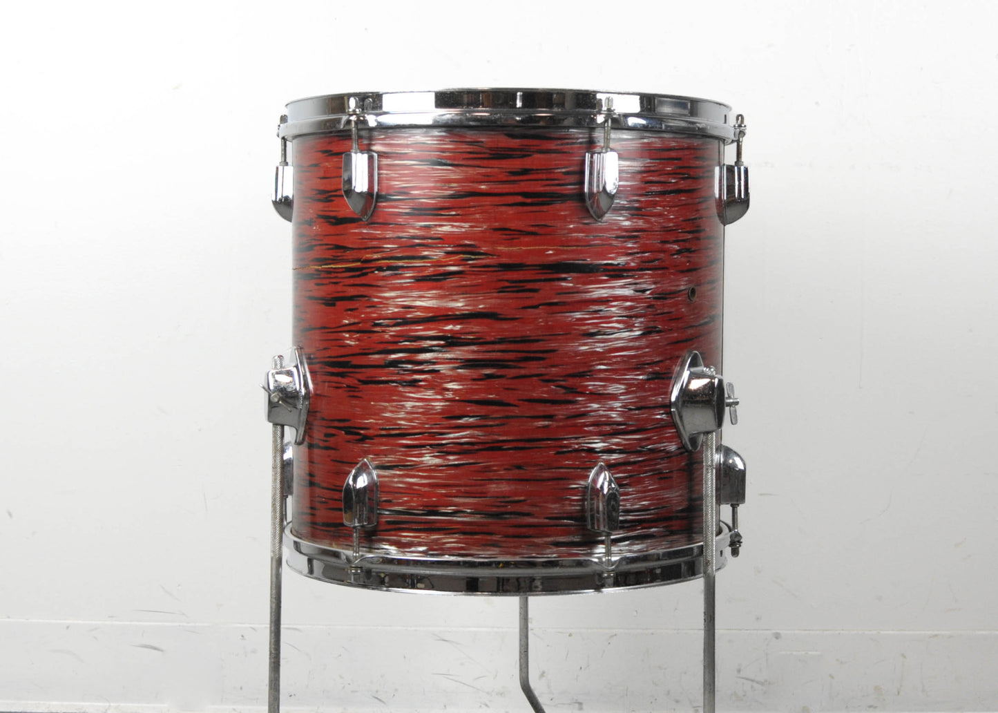 1970s Made In Japan 14x14 "Mercury" Red Oyster Pearl Tom