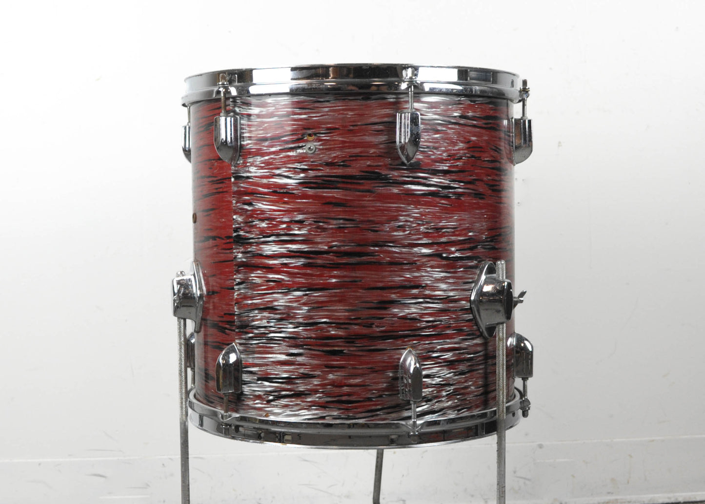 1970s Made In Japan 14x14 "Mercury" Red Oyster Pearl Tom