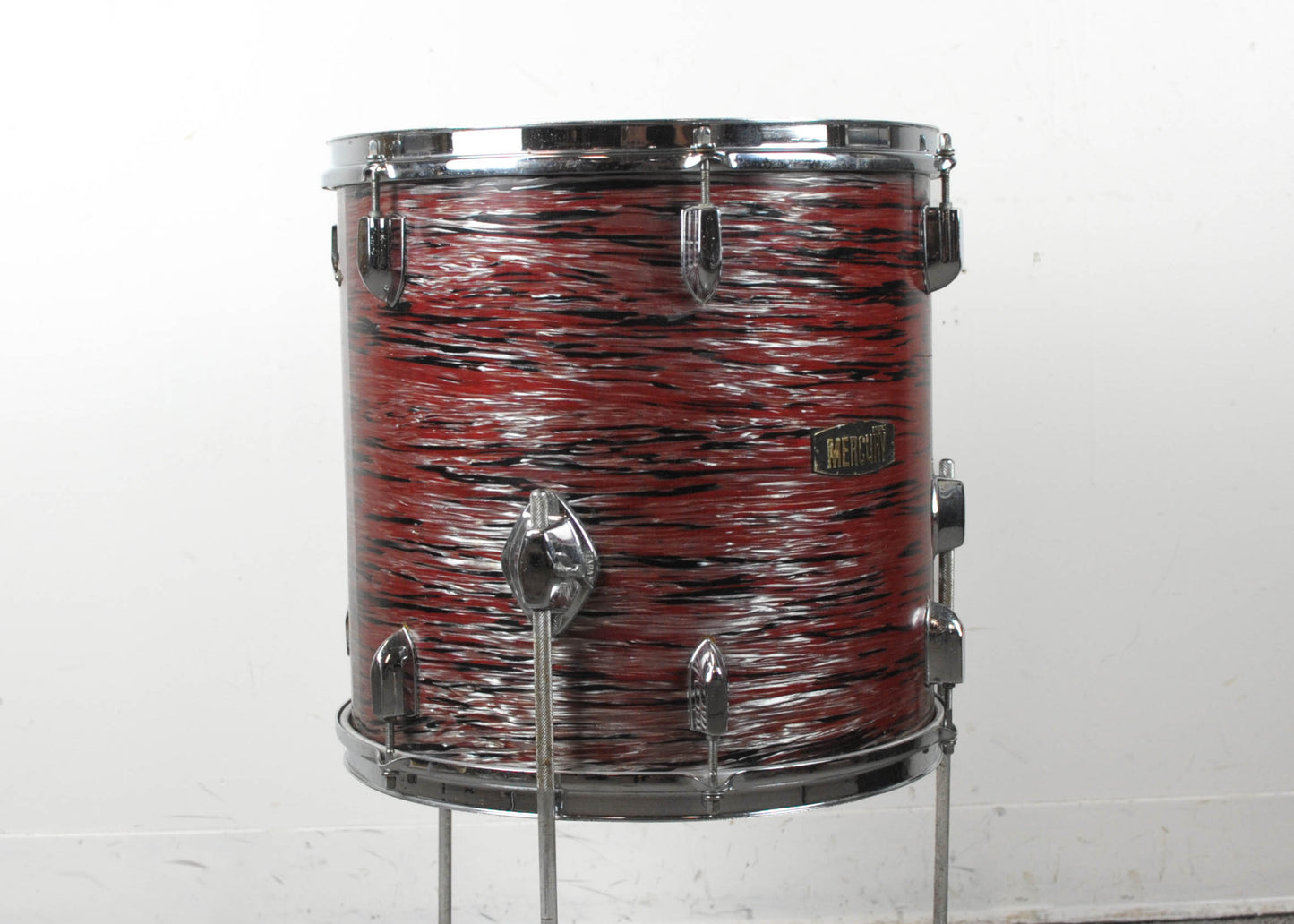 1970s Made In Japan 14x14 "Mercury" Red Oyster Pearl Tom