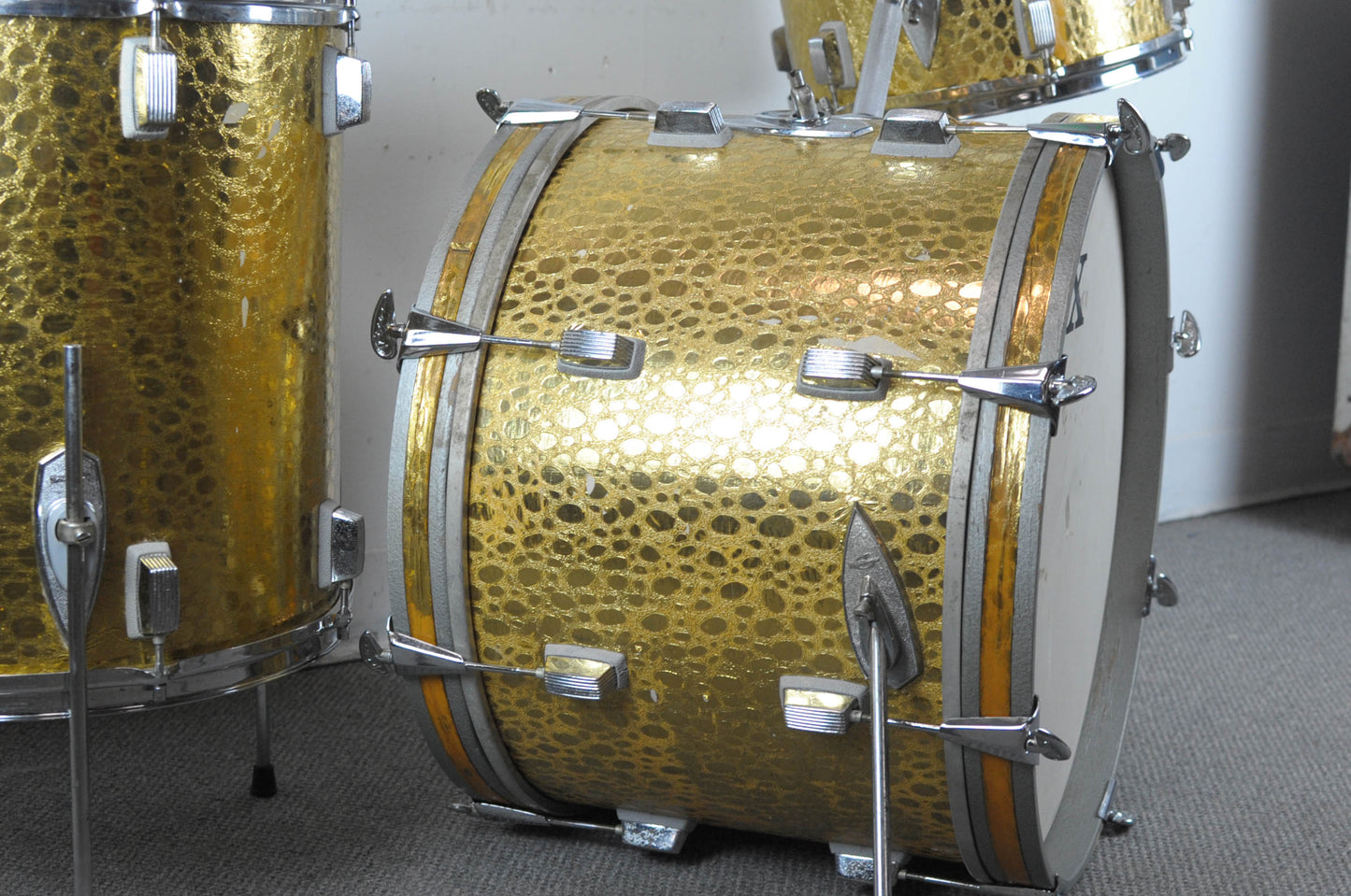 1960s Vox "Gold Croco" 14x20 8x13 and 16x16 Drum Set