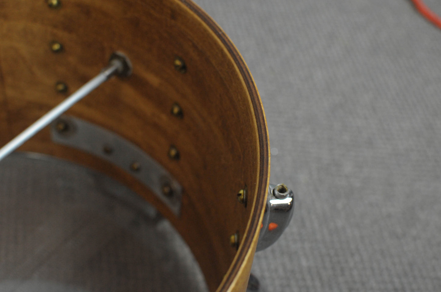 Vintage Custom 8x14 Super-Sensitive Matte Mahogany Snare Drum