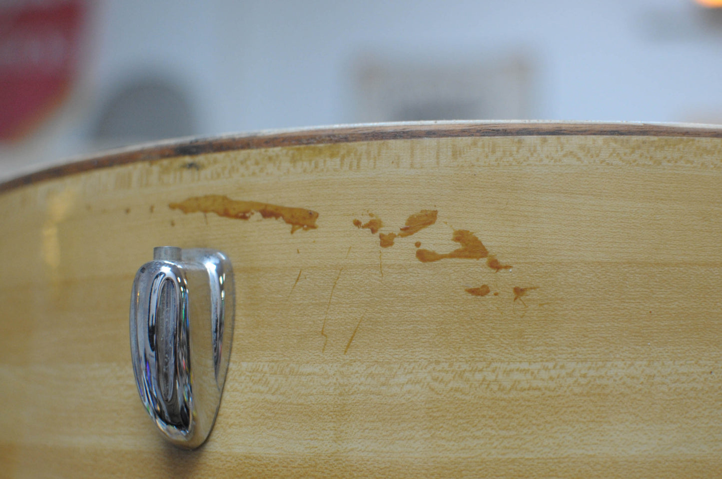 1970s Slingerland "Butcher Block" 14x24 10x15 and 18x20 Drum Set