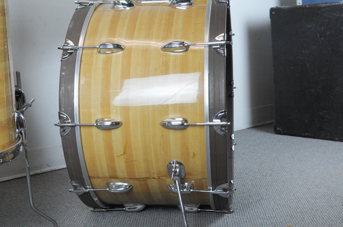 1970s Slingerland "Butcher Block" 14x24 10x15 and 18x20 Drum Set