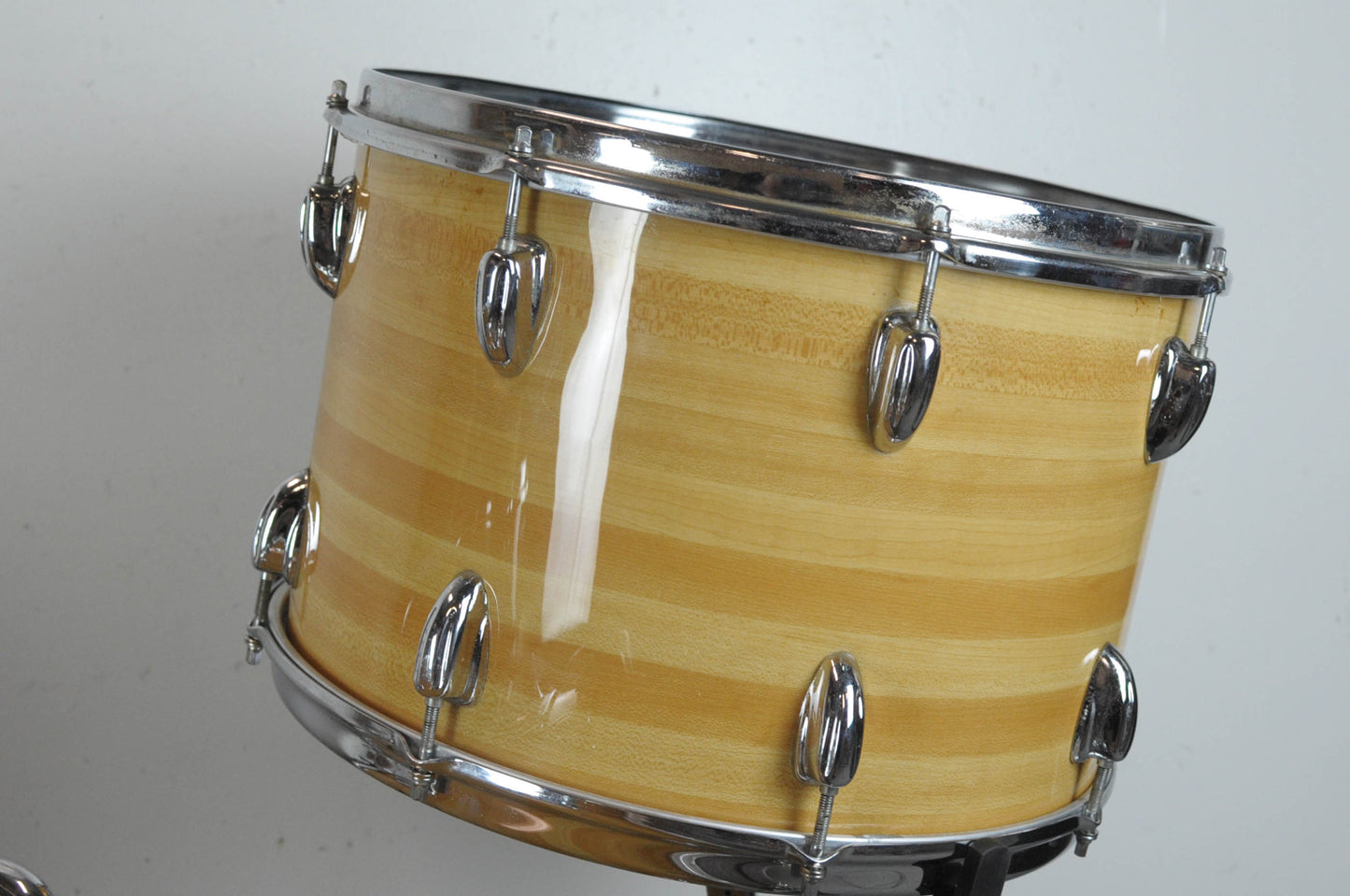 1970s Slingerland "Butcher Block" 14x24 10x15 and 18x20 Drum Set