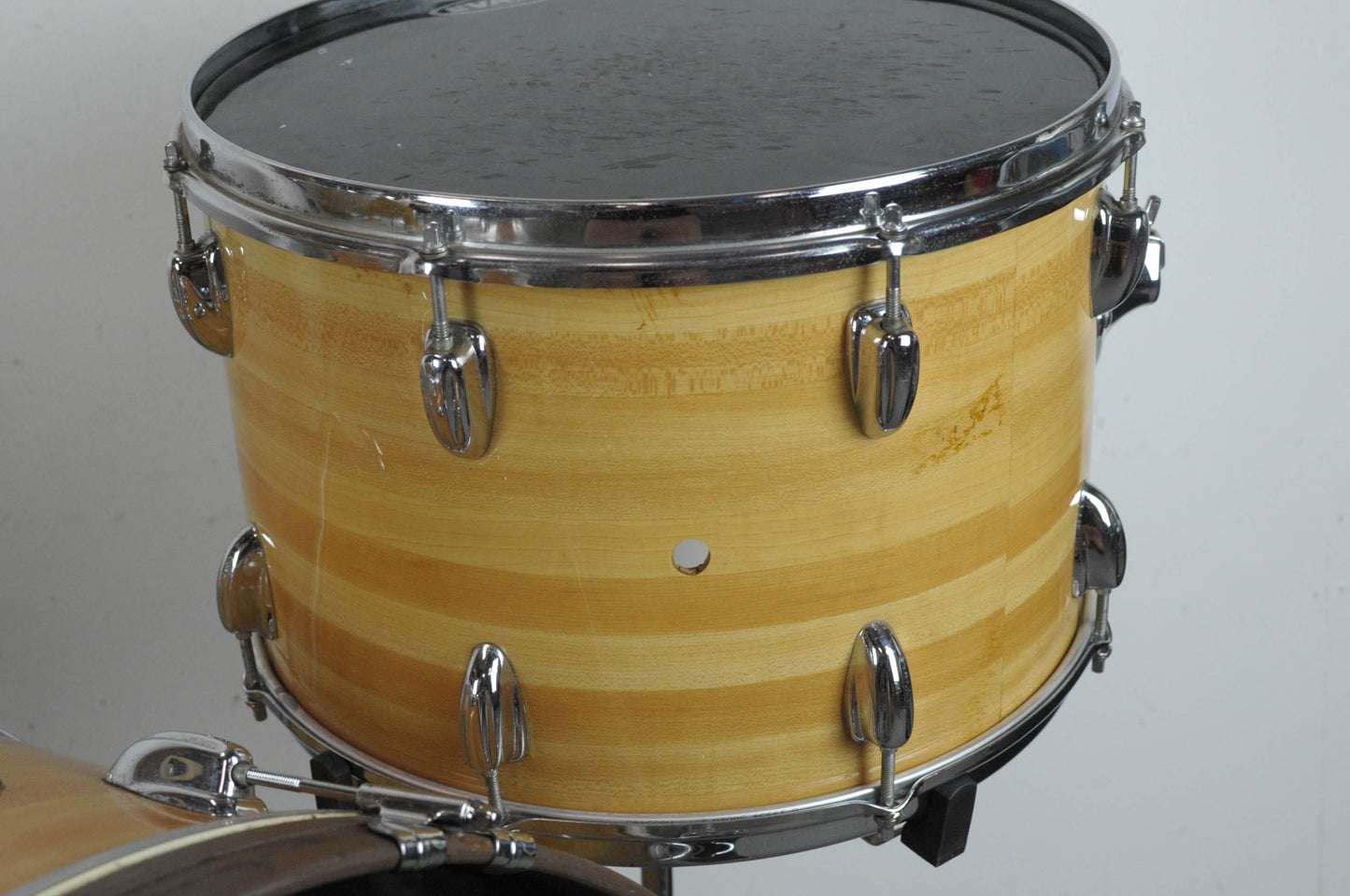 1970s Slingerland "Butcher Block" 14x24 10x15 and 18x20 Drum Set