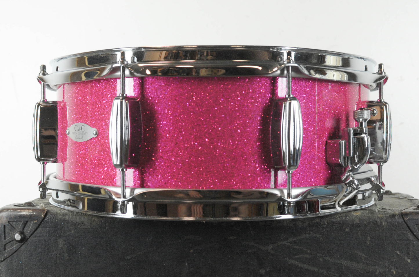 C&C Drum Co 5.5x14 Player Date I "Pink Candy Crush" Snare Drum