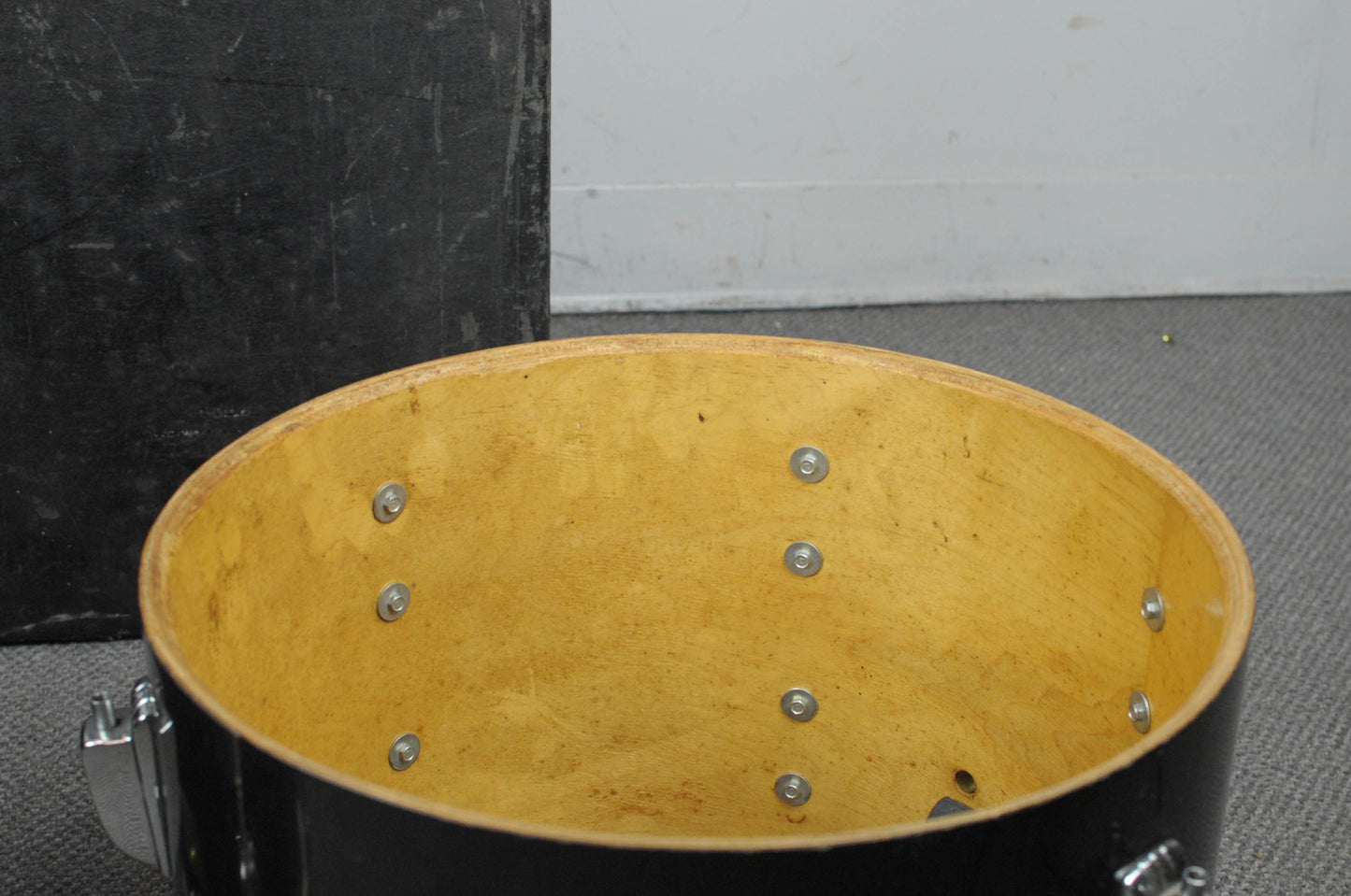 1970s Ludwig "Rock Machine" Black Cortex Drum Set