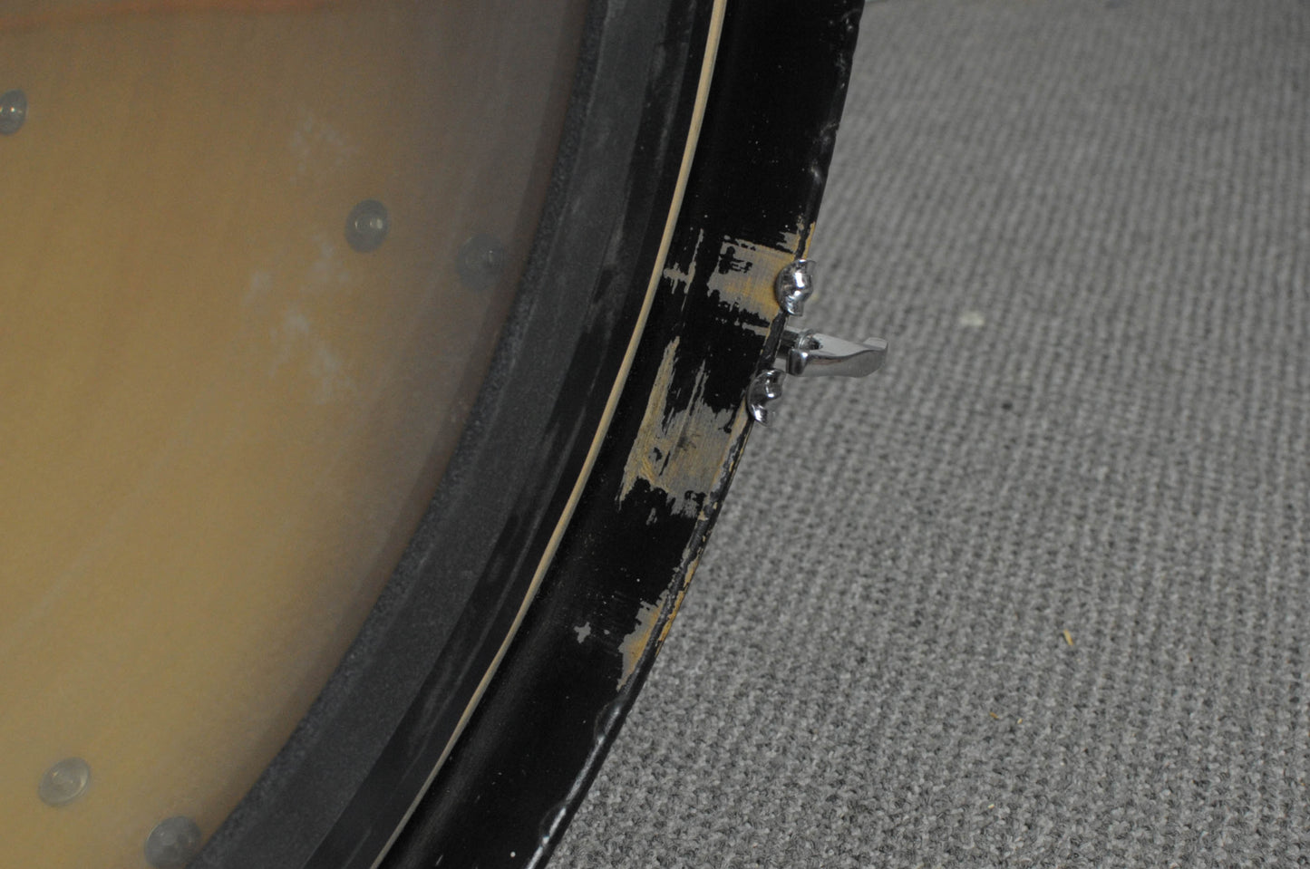 1970s Ludwig "Rock Machine" Black Cortex Drum Set