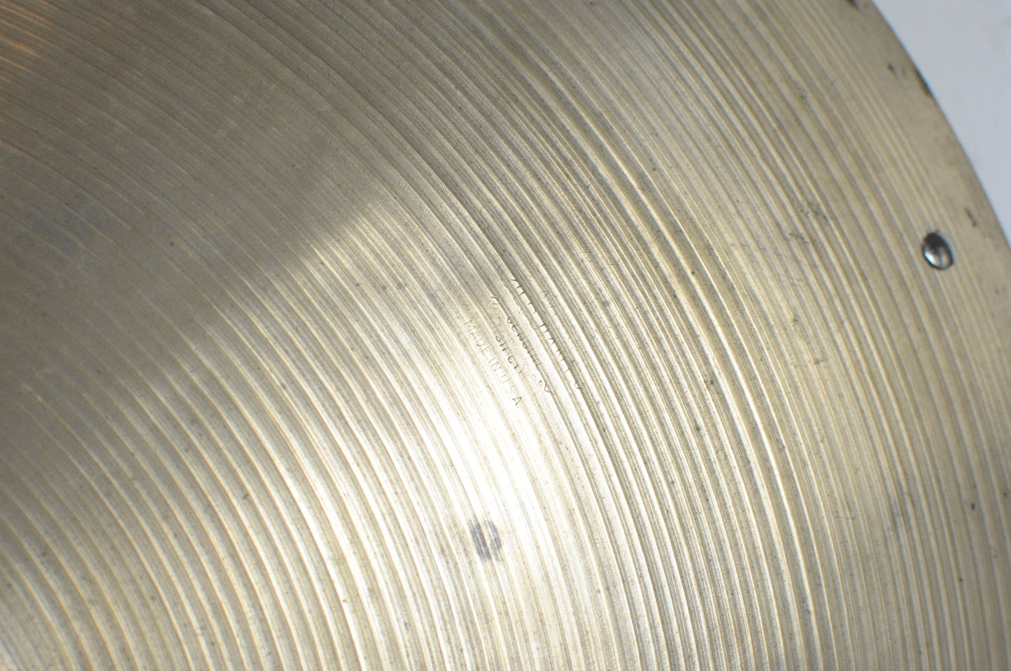 1970s Zildjian A 22" Sizzle Ride Cymbal 2433g