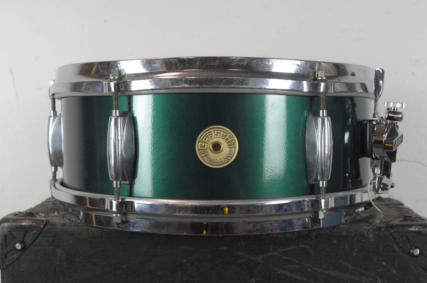1960s Gretsch 5x14 Dixieland "Cadillac Green" Snare Drum