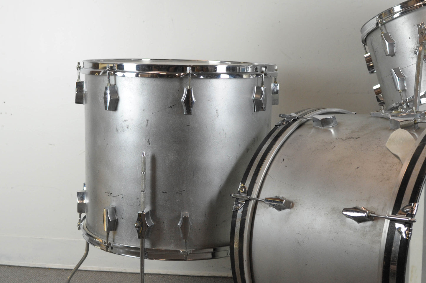 1970s Fibes "Silver Sealer" Drum Set