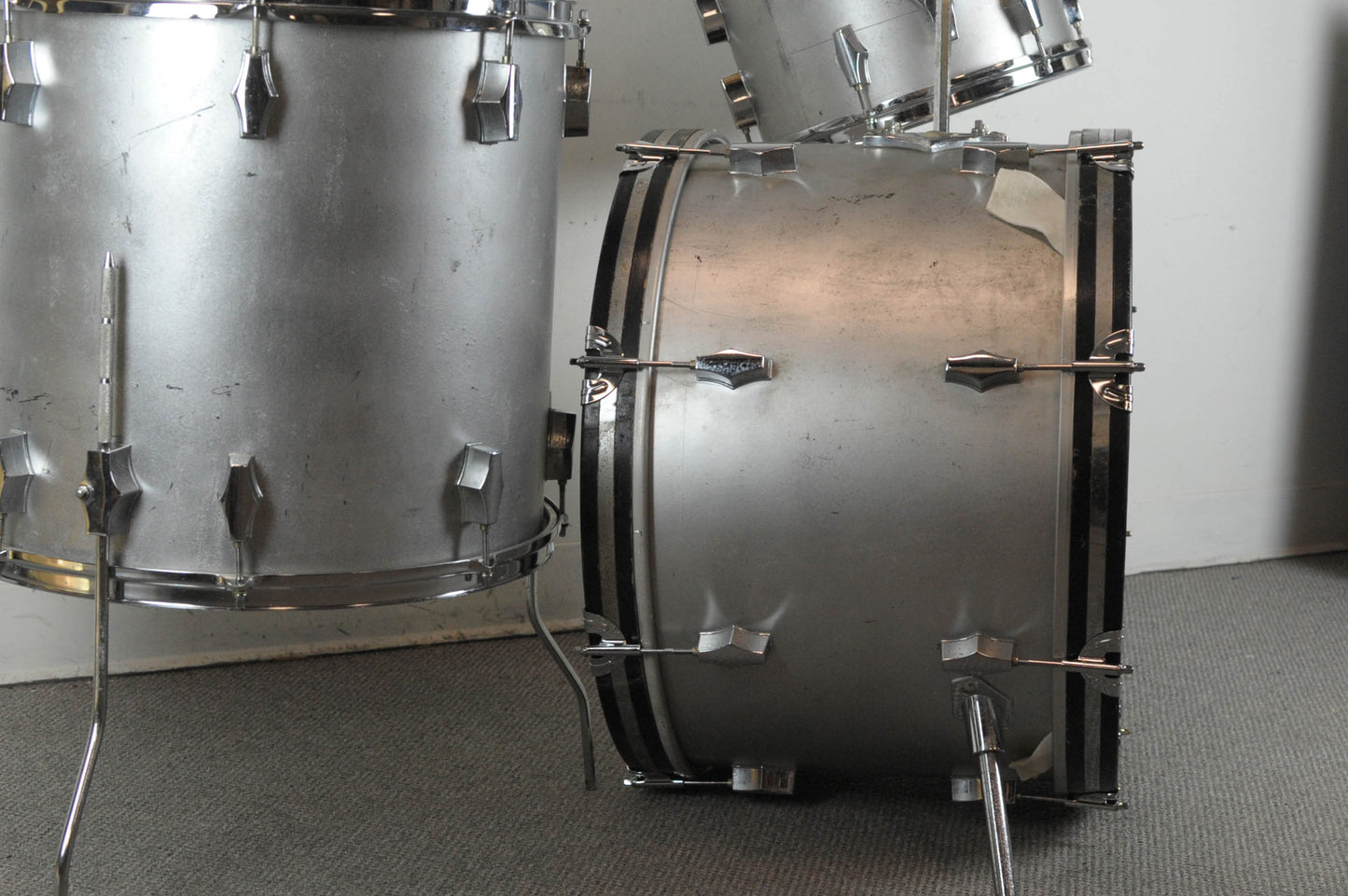 1970s Fibes "Silver Sealer" Drum Set