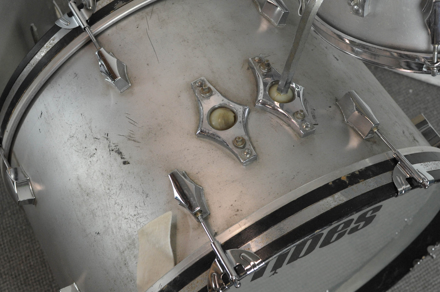 1970s Fibes "Silver Sealer" Drum Set
