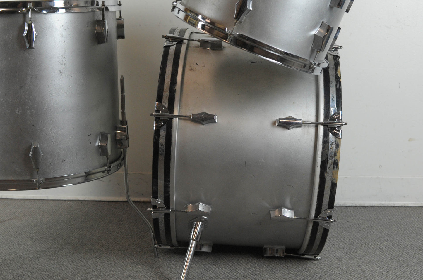 1970s Fibes "Silver Sealer" Drum Set